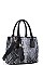CUTE PYTHON SNAKE TEXTURE SATCHEL WITH LONG STRAP