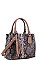 CUTE PYTHON SNAKE TEXTURE SATCHEL WITH LONG STRAP