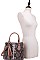 CUTE PYTHON SNAKE TEXTURE SATCHEL WITH LONG STRAP