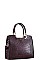 CUTE CROCO PATTERN SATCHEL WITH LONG STRAP