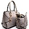 Side Push-lock Accent 2 in 1 Satchel ,LF093-LP