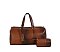 Ostrich Croc 2-in-1 Duffle & Makeup Pouch Set