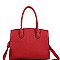 2-Way Leopard Print Padlock Medium Satchel