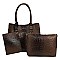 STUDDED 3 IN 1 TOTE OSTRICH
