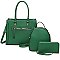 Fashion Zipper 3-in-1 Satchel Set