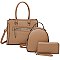 Fashion Zipper 3-in-1 Satchel Set