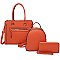 Fashion Zipper 3-in-1 Satchel Set