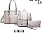 3 IN 1 TASSEL ACCENT SATCHEL BACKPACK CLUTCH SET