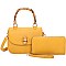 2-in-1 Bamboo Top Handle Flap Satchel