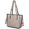 V Accent 3-in-1 Shopper Tote/Satchel Set