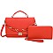Fashion Chain Accent Flap 2-in-1 Satchel