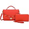 Fashion Chain Accent Flap 2-in-1 Satchel