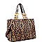 Leopard Print 2-Way Satchel