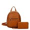 Fashion Quilted 2 in 1 Backpack