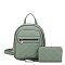 Fashion Quilted 2 in 1 Backpack