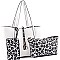 3 in 1 Leopard Print Shopper Tote Value SET