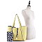 3 in 1 Leopard Print Shopper Tote Value SET
