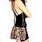 3 COMPARTMENT LEOPARD PRINT SATCHEL