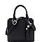 Medium 2-Way Tassel Accent 3-Compartment Satchel