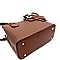 Medium 2-Way Tassel Accent 3-Compartment Satchel