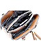 Medium 2-Way Tassel Accent 3-Compartment Satchel