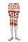 AZTEC TRIBAL PRINT FASHION LEGGING KNEE-HIGH FM-LG2932