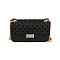 Quilt Embossed Jelly Candy Classic Shoulder Bag