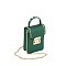 Matte Studded Top Flap Jelly Candy Cell Phone Case Crossbody Purse