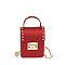 Matte Studded Top Flap Jelly Candy Cell Phone Case Crossbody Purse