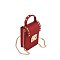 Matte Studded Top Flap Jelly Candy Cell Phone Case Crossbody Purse