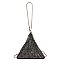 Allover Rhinestone Tetrahedron Clutch Wristlet