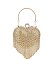 Heart Rhinestone Fringe Clutch Evening Bag