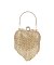 Heart Rhinestone Fringe Clutch Evening Bag