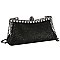 Embellished Rhinestone Mesh Evening Bag Clutch