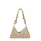 Rhinestone Metal Mesh Evening Shoulder Bag Hobo
