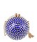 Rhinestone Ball Clutch Crossbody Bag