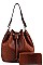 2in1 FASHION STYLISH BUCKET-HOBO BAG MATCHED WITH LONG WALLET JYLH-094-1W