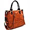 Woven Detail Large 2-Way Satchel MH-LH083