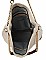 2-Way Leopard Print Detail Chain Hobo Wallet SET