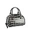 Silver Croc Top Handle Satchel