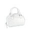 Silver Croc Top Handle Satchel