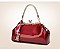 Patent Jewel Top Framed Satchel