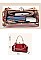 Patent Jewel Top Framed Satchel