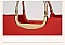 GLOSSY METAL FRAMED SATCHEL BAG