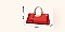 GLOSSY METAL FRAMED SATCHEL BAG