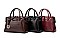 Crocodile Boston Satchel Soft Touch Handbags