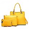 3 IN 1 DESIGNER LUXURY TOTE CROSSBODY PURSE SET