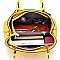 3 IN 1 DESIGNER LUXURY TOTE CROSSBODY PURSE SET