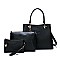 3 IN 1 DESIGNER LUXURY TOTE CROSSBODY PURSE SET