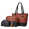 3 IN 1 TOTE CROSSBODY BAG & CLUTCH VALUE SET